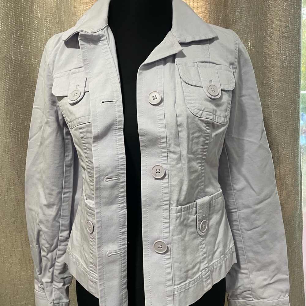 Loft Light Gray Utility Jacket - image 2